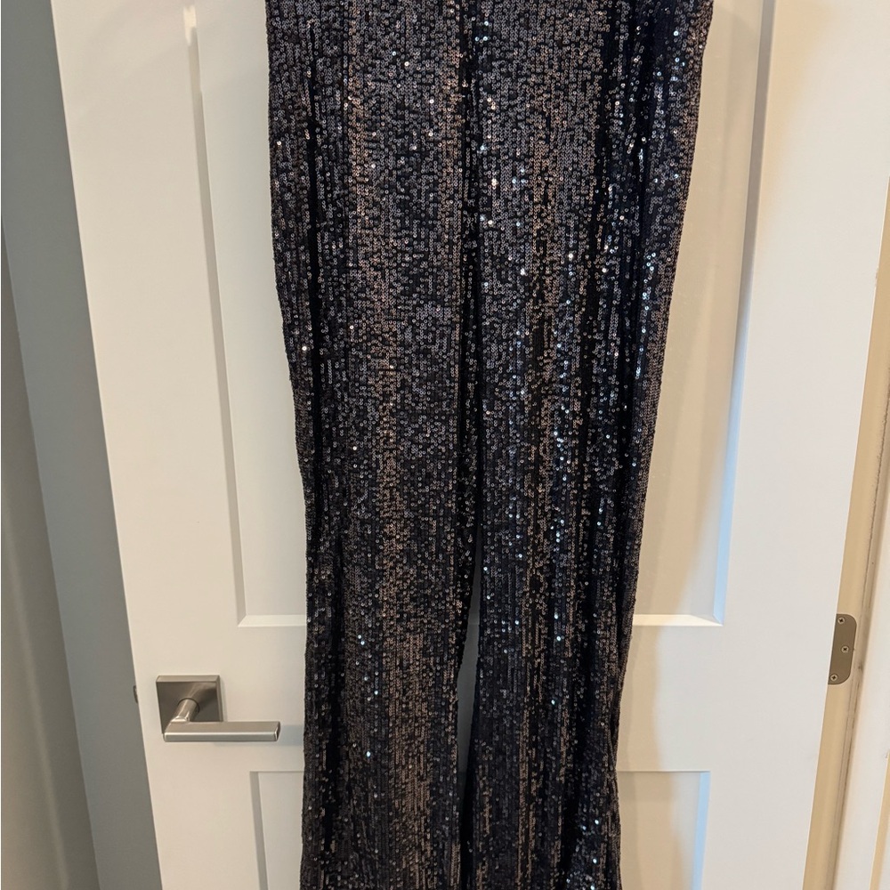 Sequin Black Pants